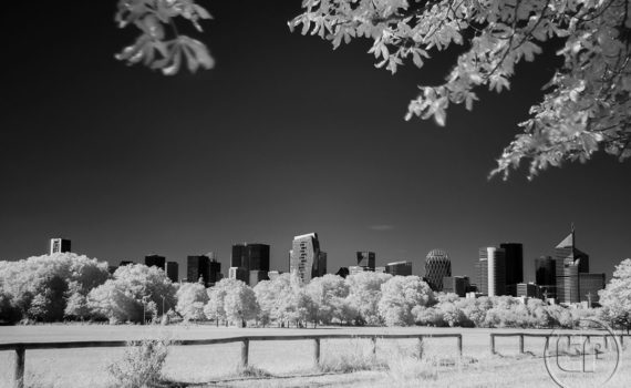 Esplanade Photo - Vue sur la Défense en infrarouge 01