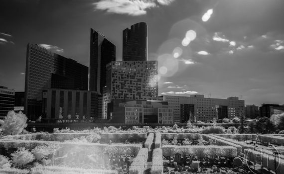 Esplanade Photo - Vue sur la Défense en infrarouge 03