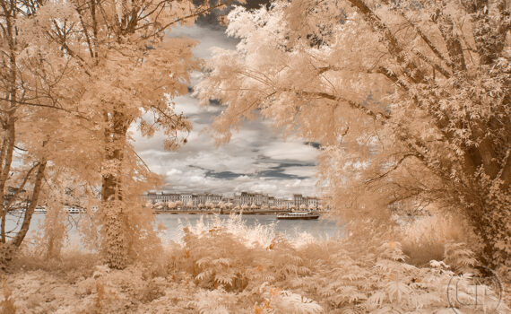 VUE SUR LA GARONNE À BORDEAUX En infrarouge et en couleur 09
