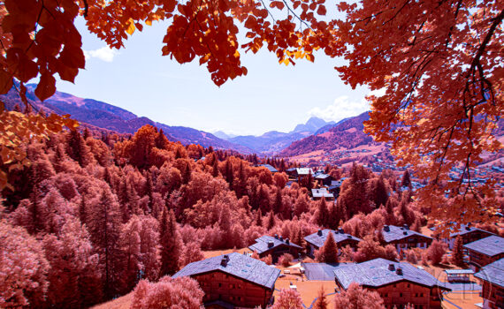 Paysages de Megève en infrarouge 02