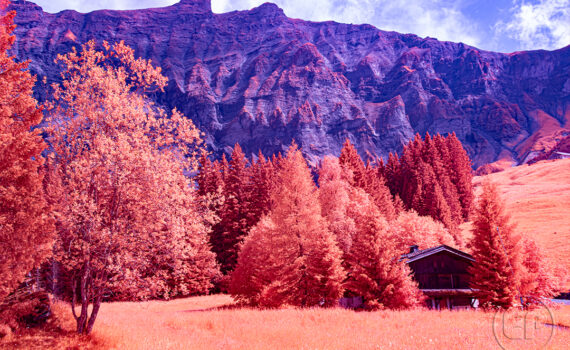 Paysages de Megève en infrarouge 09